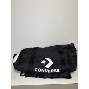 Converse Large Sports Duffle Bag w/ Shoulder Strap Black 19x9x9
